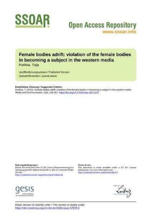 Female bodies adrift: violation of the female bodies in becoming a subject in the western media