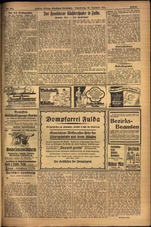 Zweite Ausgabe vom Donnerstag, den 30. Dezember 1926.