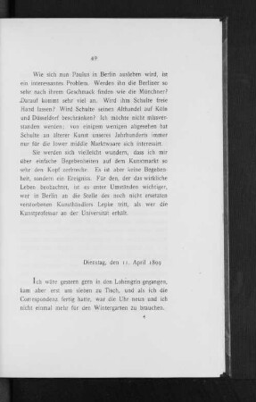 Dienstag, den 11. April 1899