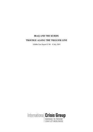Iraq and the Kurds: trouble along the trigger line