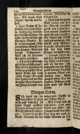 132-140, Morgen-Lieder