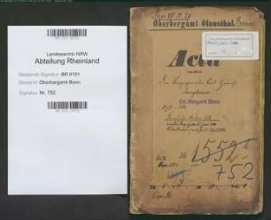 Junghann, Heinrich Karl geb. 21.01.1852; Berginspektor; ausgeschieden 1881; Prüfungs- u. Personalakten Band 2