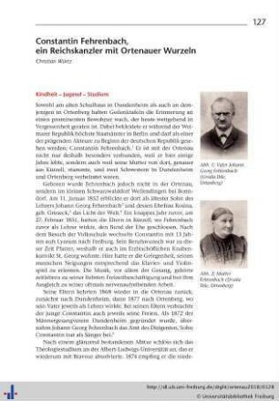 Constantin Fehrenbach, ein Reichskanzler mit Ortenauer Wurzeln.
