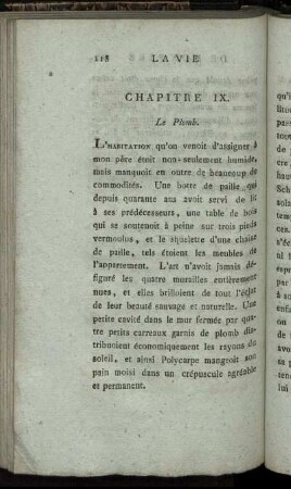 Chapitre IX. Le Plomb.