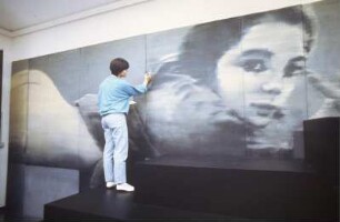 Düsseldorf. Restaurierungszentrum. Restauriertes Gemälde von Gerhard Richter