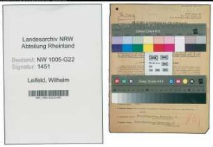 Entnazifizierung Wilhelm Leifeld , geb. 30.10.1892 (Baecker)