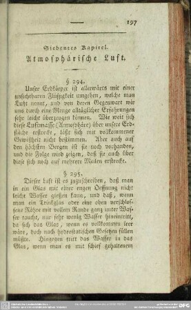 Siebentes Kapitel. Atmosphärische Luft