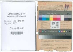 Entnazifizierung Rudolf Forbrig , geb. 01.08.1905 (Polizist)