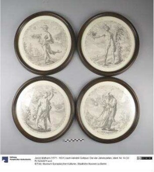 Jacob Matham (1571 - 1631) nach Hendrik Goltzius: Die vier Jahreszeiten
