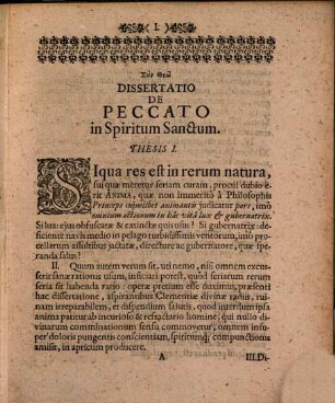 Dissertatio theologica de peccato in Spiritum Sanctum