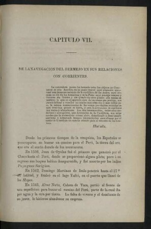 Capitulo VII. - De la navegacion del Bermejo en sus relaciones con Corrientes