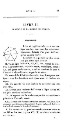 Livre II. Le Cercle Et La Mesure Des Angles.
