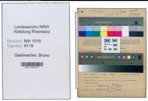Entnazifizierung Bruno Geldmacher , geb. 13.07.1908 (Kaufmann)