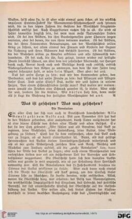 32: Was ist geschehen? Was muß geschehen? : Die Revolution