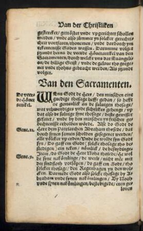 Van den Sacramenten.