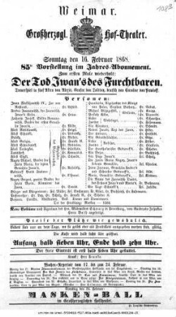 Der Tod Iwan's des Furchtbaren