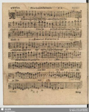 XXVIII. Ach bleib bei uns Herr Jesu Christ