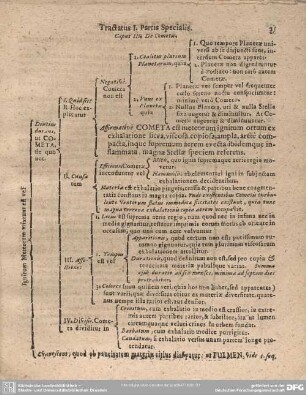 Caput III. De Cometis.