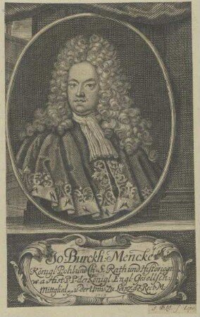 Bildnis des Johann Burckhard Mencke