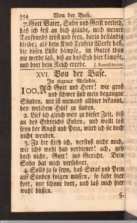 Von der Buße.