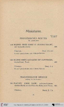 Miniaturen (Nr. 158-162)