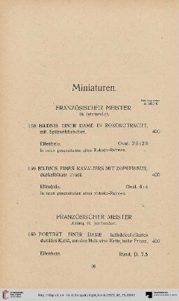 Miniaturen (Nr. 158-162)