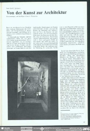 Von der Kunst zur Architektur : Formgestalter in der Industrie