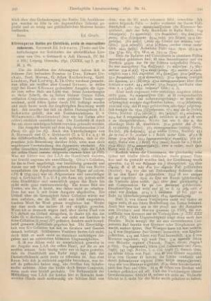 543-546 [Rezension] Athenagoras, Athenagorae libellus pro Christianis, oratio de resurrectione cadaverum