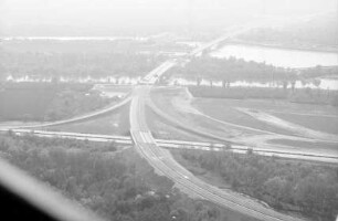 Steinenstadt: Abzweig Autobahn, [Bau der] neuen Rheinbrücke bei Steinenstadt