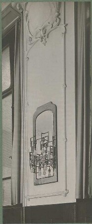 Billing, Hermann; Karlsruhe, Friedrichsplatz / Ritterstr.; Bankhaus Straus, Umbau - Schalterhalle, Lampe (Detail)