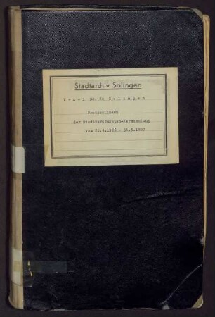 Solingen: Stadtverordnetenversammlung 1926-1927