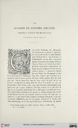 Les dessins de maîtres anciens exposés à l'École des Beaux-Arts, 5