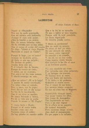 Lamentos : Al viejo Calixto el ñato.