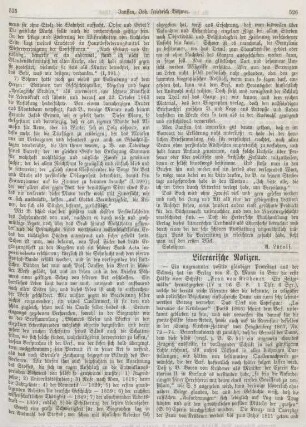 526-528 Literarische Notizen