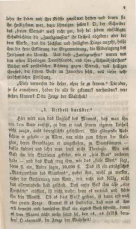 6-10 Erste Abtheilung: Die Person des Doktor Strauß