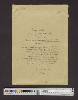 Band 92: Wintersemester 1924/1925 Hamburg