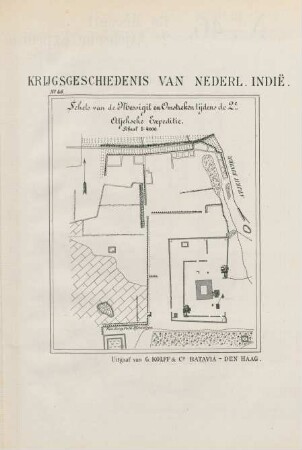 No. 46. Schets van de Messigit en omstreken tijdens de tweede Atjehsche expeditie