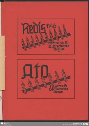Redis 1146. Heintze und Blanckertz