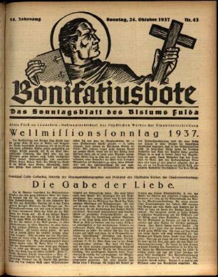 Ausgabe vom Sonntag, den 24. Oktober 1937.