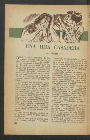 Una hija casadera