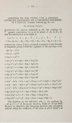 Addition to the paper "On a certain envelope depending on a triangle inscribed in a circle," present volume, pp. 31-41.
