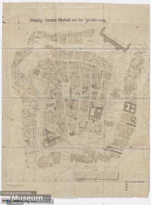 Leipzig- Innere Altstadt vor der Zerstärung