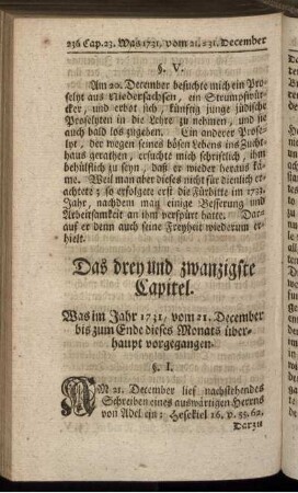 Das drey und zwanzigste Capitel – Das vier und zwanzigste Capitel