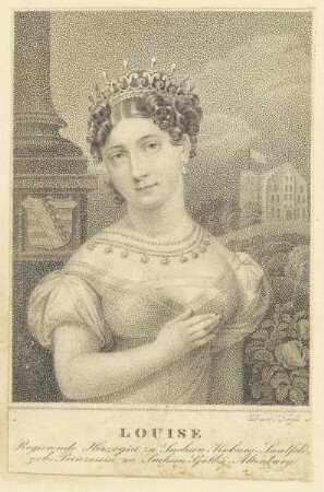 Bildnis der Louise, Regierende Herzogin zu Sachsen-Koburg-Saalfeld
