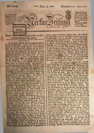 Neckar-Zeitung. 1823