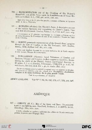 Amérique (Nr. 727-732)
