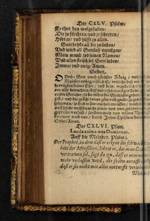 Der CXLVI. Psalm.