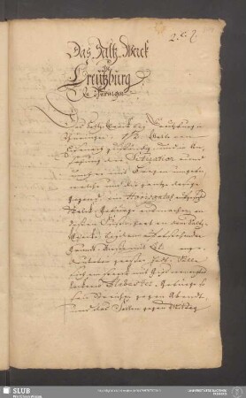 Das Saltz-Werck zu Creutzburg In Thüringen