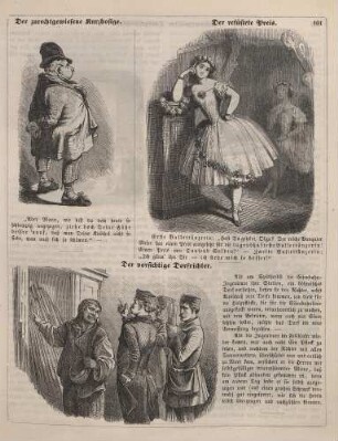 "Der zurechtgewiesene Kurzhosige" "Der refüsirte Preis" "Der vorsichtige Dorfrichter"