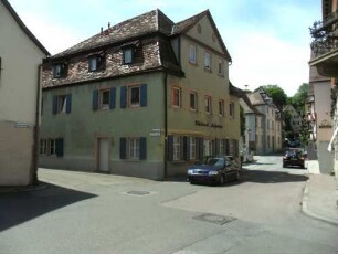 Stadtbefestigung-Ansicht im Osten in Höhe der Torstraße Ecke Stadtgraben-einstiger Standort des Osttores-zusammen mit der Stadtmauer hier im 18-19 Jh abgetragen